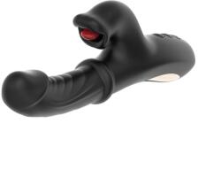 Guilty Toys Vibrator cu Dubla Stimulare, Vibratii, Licking si Impingere, Silicon Vibrator