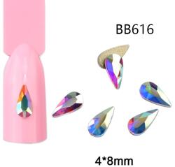  Strassz formakő, AB színjátszó, csepp 20 db