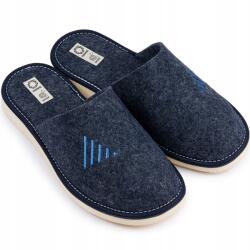 Nowo Ifjúsági Filc Papucs, sötétkék, Lengyel termék, Size 36-41 (MŁ-2090)