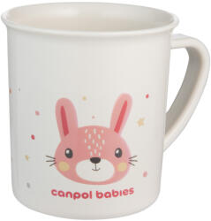 Canpol babies Műanyag Füles Pohár 170 ml - Nyuszi