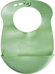Tommee Tippee Roll 'n' Go műanyag etető előke - Zöld