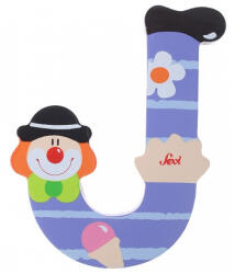 Sevi bohócos fa betű "J" - Lila (KIÁRUSÍTÁS)