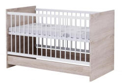 Babastar BS Basic átalakítható kiságy 70x140cm - Sonoma tölgy (ágyneműtartó nélkül)