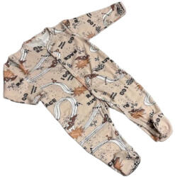 Bomer Pamut Ujjas Rugdalózó - Krém Autós 74