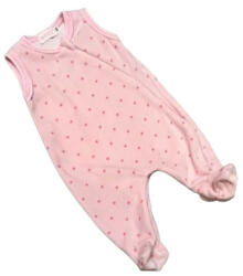 Wikids Plüss Ujjatlan Rugdalózó - Rózsaszín Csillagos 56-os