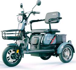 Arora Tricicleta Electrica Adulti Fara Permis (25km h), autonomie 35-50km, 60V 20Amperi, Carte RAR inclusa, Arora Ruzgar (RUZGAR-3)