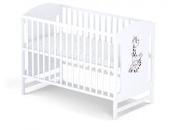 Bobas Miki Fenyő kiságy 60x120cm fehér - Zsiráf