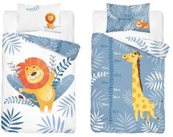 Maya Moo Gyerek pamut ágyneműhuzat 90x120cm - Oroszlán és Zsiráf