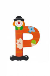 Sevi bohócos fa betű "P" - Piros (KIÁRUSÍTÁS)