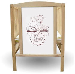 Bobas Bajka emelhető magasságú fenyő kiságy 60x120cm - Best Friend's