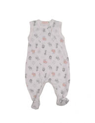 Wikids ujjatlan pamut rugi 50-es - Rózsaszín állatos