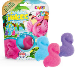 Craze Inkee vegán fürdő bomba 3db - Flamingó rágógumi aromával