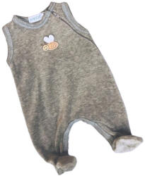 Wikids Plüss Ujjatlan Rugdalózó - Szürke Méhecskés - 44