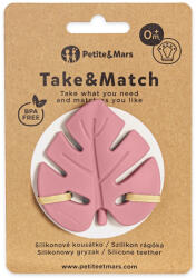 Petite&mars Szilikon rágóka TAKE&MATCH Dusty Rose 0m+
