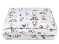 Babastar BS Ágynemű HUZAT 2 részes 90x120cm - Kék Lufi Állatok