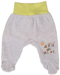 EEVI Plüss bébi nadrág - Bézs / Sárga passzéval - "My Friendly. . . " 74