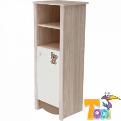TODI Teddy - keskeny nyitott polcos + 1 ajtós szekrény