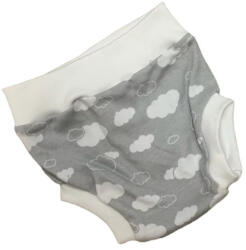 Wikids pamut pelus nadrág - Szürke/Fehér Felhős - 56