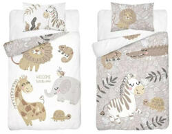 Maya Moo Gyerek Bambusz ágyneműhuzat 90x120cm - Állatkert bézs