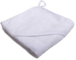 Vaganza hímzett fürdőlepedő fürdető kesztyűvel 80x80 cm - Fehér Bari