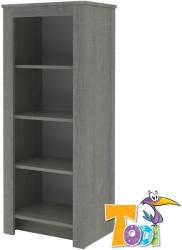 TODI Cube 2 - keskeny nyitott polcos szekrény (140 cm magas)