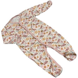 Bomer Pamut Ujjas Rugdalózó - Pasztell Pillangós 74