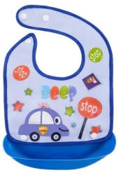 Bocioland Bociland Műanyag Zsebes Előke - Kék Autó