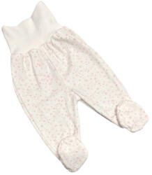 Gólyahír Pamut Pocaknadrág - Fehér/Rózsaszín Szíves 74