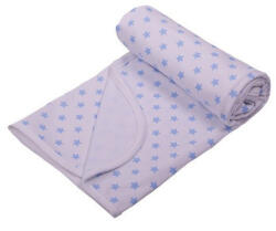 Vaganza Pamut Mintás Takaró 70x90 cm - Fehér Alapon Kék Csillagos