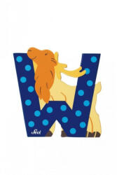 Sevi állatos fa betű "W" - Sötét Kék (KIÁRUSÍTÁS)