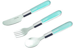 Canpol babies 3 db-os Fém Evőeszközkészlet - Menta
