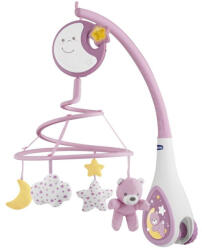 Chicco Next2Dreams forgó-zenélő kiságyra - Pink