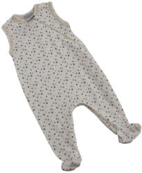 Wikids ujjatlan cipzáros pamut rugi - Fehér Bézs Csillagos 50