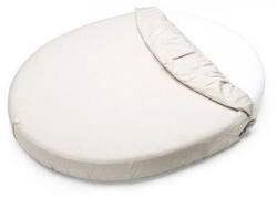 Petite&Mars Vízhatlan lepedő ovális kiságyakhoz Soft Dream Oval 84x50 White