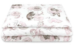 Babastar BS Babaágynemű 2 részes - Felhőn alvó állatok rózsaszín