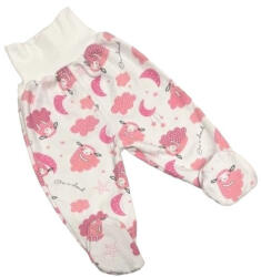 Gólyahír Pamut Pocaknadrág - Fehér/Rózsaszín Bárányos 74