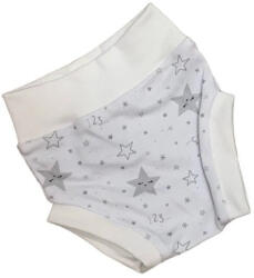 Wikids pamut pelus nadrág - Fehér/Szürke Csillagos - 74