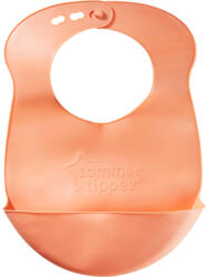 Tommee Tippee Roll 'n' Go műanyag etető előke - Terrakotta