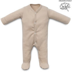 Kenguru Gold Hosszú Ujjú Pamut Rugdalozó Elöl Patentos Mogyoró - 56