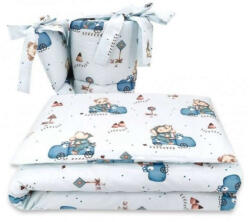 Babastar BS Ágyneműgarnitúra 3 részes - Kék Dino Autó