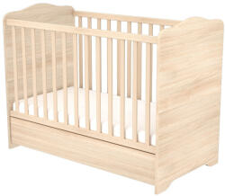 TIMBA Niki Zárt Végű Ágyneműtartós Kiságy 60x120 - Borostyán