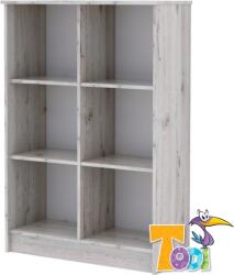 TODI Bee nyitott polcos szekrény (140 cm magas)