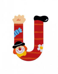 Sevi bohócos fa betű "U" - Piros (KIÁRUSÍTÁS)