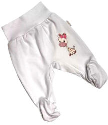 Babastar Pamut pocaknadrág mintával 62 - Fehér Zsiráf Lány