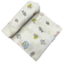 Rikidor Muszlin Takaró/Kifogó - Állatos 120x120 cm