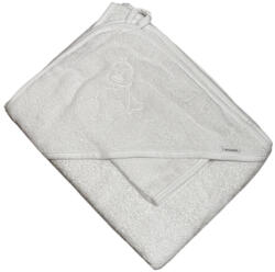 Vaganza hímzett fürdőlepedő fürdető kesztyűvel 110x110 cm - Fehér Kacsás