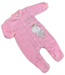 Malagosia Malgosia Plüss hosszú ujjú rugdalozó - Rózsaszín "Little Princess" 68