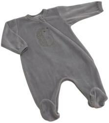 Wikids Plüss Hosszú Ujjú Rugdalózó - Szürke Sünis 62