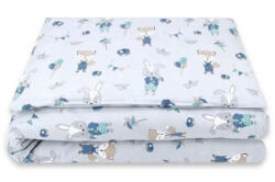 Babastar BS Ágynemű HUZAT 2 részes 100x135m - Róka és Nyuszi kék