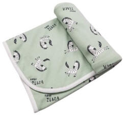 Vaganza Pamut Mintás Takaró 70x90 cm - Menta Zebra